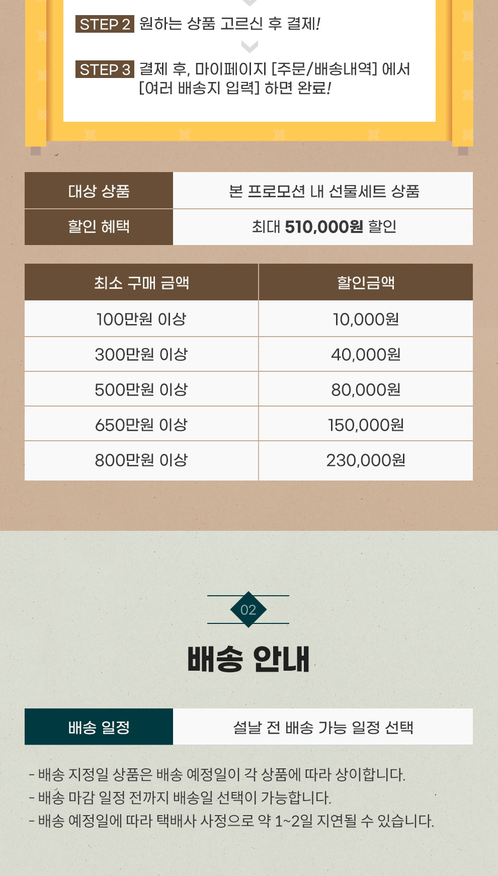 배송 예약 안내